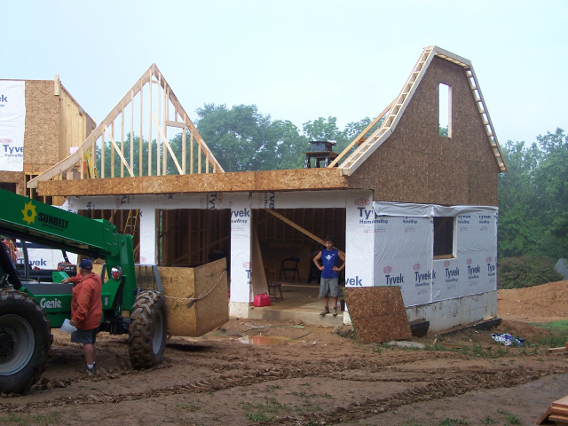 Starting the Garage Framing