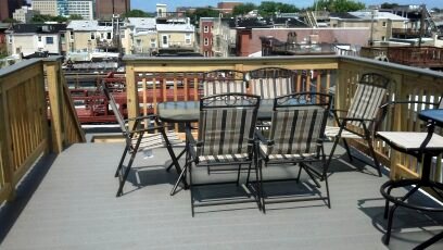 Butcher's Hill, Baltimore Rooftop Trex Deck