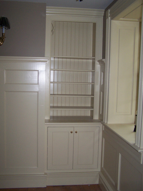 Built-ins Built on site to Match Historical Details
