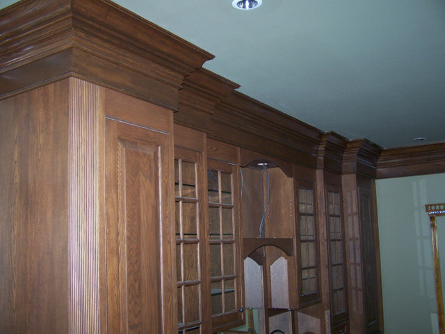 Custom Cherry Built up Crown Mouldings